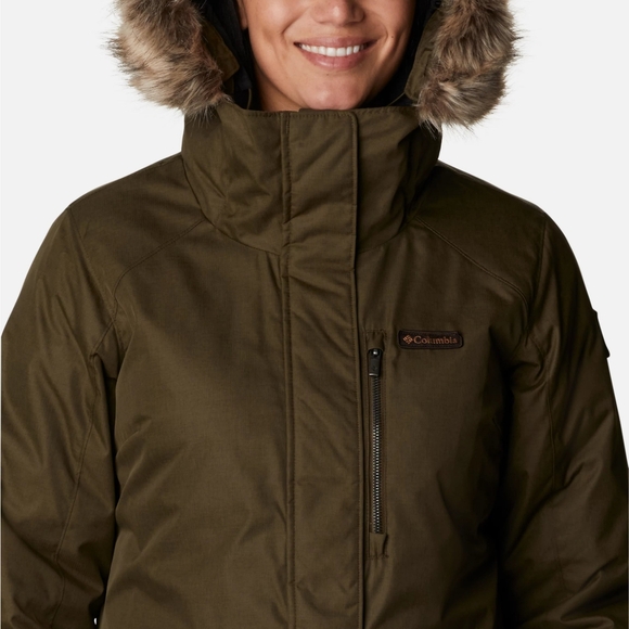 Columbia Women's Suttle Mountain Long Insulated Jacket (size XXL, olive green) - Picture 4 of 9